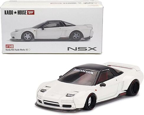 Collectibles Diecast Model Car Compatible with Kaido House 1:64 Honda NSX (NA1) Kaido Works V2 White Limited Edition KHMG148 in Saudi Arabia
