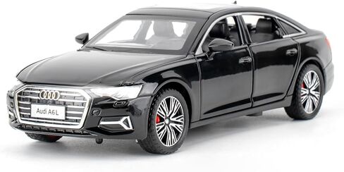 BDTCTK 1/32 A6L Model Cars Toy, Zinc Alloy Diecast Pull Back Toy Cars with Sounds and Lights Vehicles for Kids Boy Girl Gift (Black) in Saudi Arabia