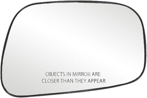 Fit System 80175 Passenger Side Non-Heated Mirror Glass w/Backing Plate, Toyota Camry Sedan 2-, 4 3/8" x 6 3/4" x 6 1/2" US Built in Saudi Arabia