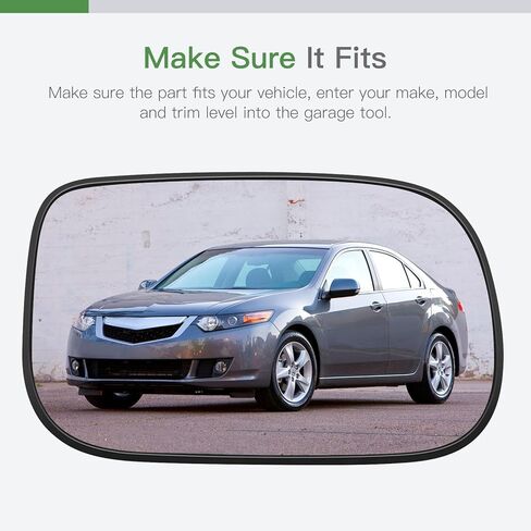 SCITOO مرآة الرؤية الجانبية زجاج الجانب الأيمن للركاب مناسب لـ 2005-2008 لـ ACURA TSX 2006-2007 لـ HONDA ACCORD HYBRID مع استبدال زجاج المرآة الخارجية المحدب من الكروم in Kuwait