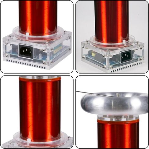 ملف تيسلا للموسيقى SSTC، إطفاء القوس المتكامل عالي التردد، نموذج مولد ملف 7.87 بوصة، تجربة تعليم العلوم الفيزيائية in Kuwait