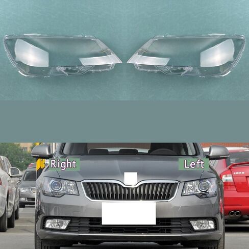 Compatible With S-koda Superb 2013-2015 Headlamp Cover - Transparent Lens Replacement Original Headlight Shell, UV Protected Plexiglass(1 Left) in Saudi Arabia