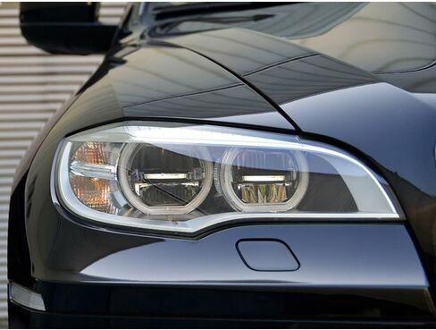 متوافق مع غطاء المصباح الأمامي B-MW X6 E71 - عدسات غطاء عاكس الضوء الشفاف موديلات 2008-2014 - زجاج شبكي (يمين عالي) in Saudi Arabia