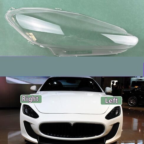 غطاء غطاء للمصابيح الأمامية عاكس الضوء متوافق مع Granturismo GT 2009-2012 - قناع عدسة شفاف لحماية زجاج شبكي (A Piar) in Saudi Arabia