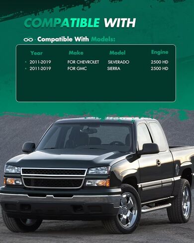 مجموعات رفع التسوية الخلفية SCITOO مقاس 2 بوصة مناسبة لـ GMC for Sierra 2500 HD 2011-2019 لسيارة شيفروليه لـ Silverado 2500 HD 2011-2019 - ارتفاع الرفع لا يساوي السماكة الفعلية in Kuwait