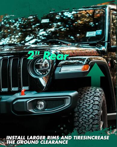 مجموعات رفع التسوية الخلفية SCITOO مقاس 2 بوصة مناسبة لـ GMC for Sierra 2500 HD 2011-2019 لسيارة شيفروليه لـ Silverado 2500 HD 2011-2019 - ارتفاع الرفع لا يساوي السماكة الفعلية in Kuwait
