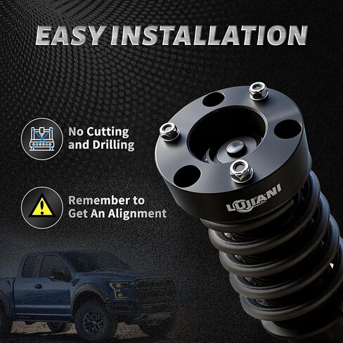 2" Front Leveling Lift Kits for 2007-2024 Silverado 1500/Sierra 1500 (2WD/4WD), Heavy Duty Forged Aluminum Strut Spacers Raise the Pickup 2 Inch, Suspension Level Lift Kit for Shock, 2 Pack in Saudi Arabia