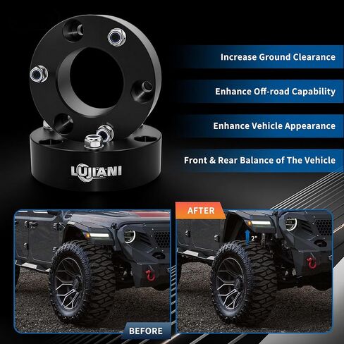 2" Front Leveling Lift Kits for 2007-2024 Silverado 1500/Sierra 1500 (2WD/4WD), Heavy Duty Forged Aluminum Strut Spacers Raise the Pickup 2 Inch, Suspension Level Lift Kit for Shock, 2 Pack in Saudi Arabia