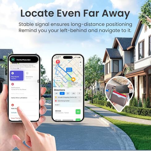 بطاقة SwitchBot Wallet Finder (4 حزم)، متتبع بلوتوث، محدد موقع العناصر للمفاتيح والهواتف والأمتعة، تعمل مع Apple Find My (iOS فقط، وليس Android)، عمر بطارية يصل إلى 3 سنوات مقاومة للماء in Kuwait