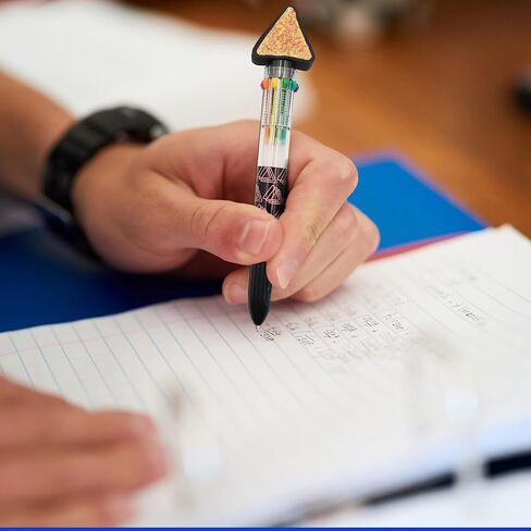 قلم دوريتوس متعدد الألوان في قلم واحد مع جزء علوي، أقلام متعددة الألوان لطيفة للمدرسة، قلم حبر جاف قابل للسحب، مثالي لأعياد الميلاد، 10 ألوان ممتعة in Saudi Arabia