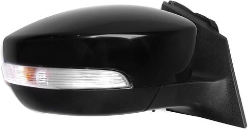 KarParts360 For Ford Focus 2012 2013 2014 Door Mirror Driver and Passenger Side | Pair | Non-Heated | Power Glass | Paintable | Manual Folding With Signal Light | Replacement For FO1320463, FO1321463 in Saudi Arabia