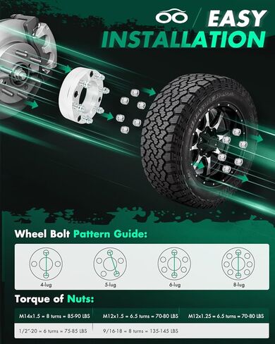 SCITOO 5x5.5 to 6x5.5 Wheel Adapters 2 inch for Ram 1500 2012-2018 1500 Classic 2019-2023 No Hubcentric Wheel Adapters Studs 14x1.5 Bore 108mm 4Pcs in Saudi Arabia