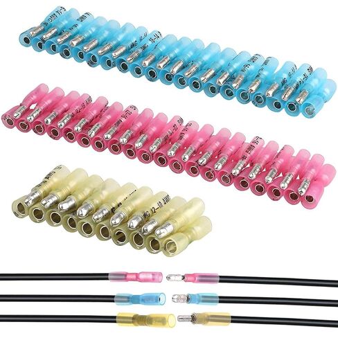EEEKit 275 PCS Heat Shrink Butt Connectors, 110 PCS Solder Seal Wire Connectors & 165 PCS Heat Shrink Crimp Connectors Insulated Waterproof Electrical Marine Automotive Wire Terminals, Butt Splice in Saudi Arabia