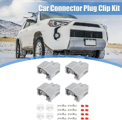 X AUTOHAUX 4 Set 2 Pin No.9098011875 حاقن الوقود موصل قابس مهايئ مجموعة أدوات استبدال لتويوتا in Kuwait