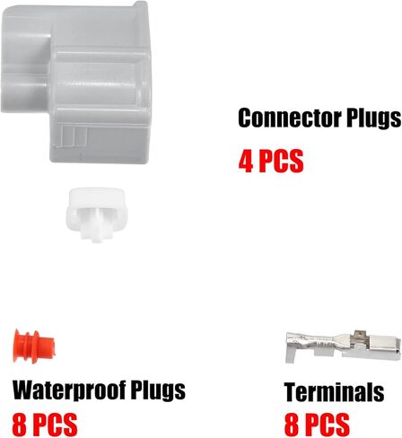 X AUTOHAUX 4 Set 2 Pin No.9098011875 حاقن الوقود موصل قابس مهايئ مجموعة أدوات استبدال لتويوتا in Kuwait