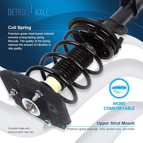 Detroit Axle - 8pc Struts Kit for 2004-2012 Chevrolet Impala 2005-2009 Buick LaCrosse [17" Wheels Exc. Air & Electric Assist] Complete 4 Front Rear Struts with Coil Spring 4 Sway Bar Links Replacement in Saudi Arabia