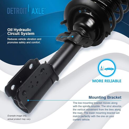 Detroit Axle - 8pc Struts Kit for 2004-2012 Chevrolet Impala 2005-2009 Buick LaCrosse [17" Wheels Exc. Air & Electric Assist] Complete 4 Front Rear Struts with Coil Spring 4 Sway Bar Links Replacement in Saudi Arabia