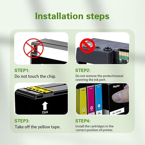 952 952XL Ink Cartridges Black Color Compatible for HP 952XL Ink Cartridges Combo Pack Compatible for HP 952XL 952 XL fit for Officejet Pro 8710 7740 8720 8210 8715 8740 8725 8702 8703,4 Pack in Saudi Arabia