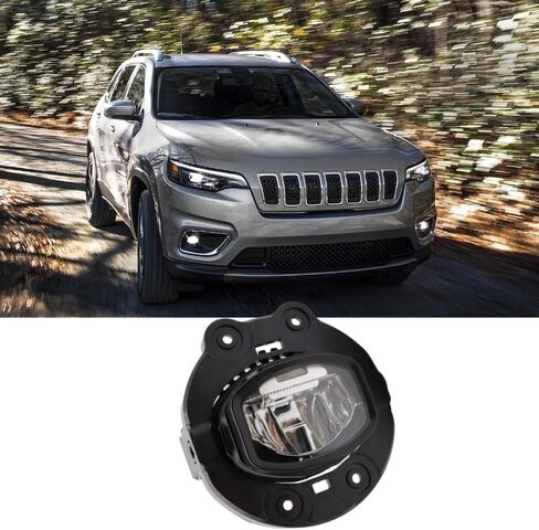 LED Fog Lights, Replace 68410368AB,68425774AA,68228884AF, Compatible with Jeep Cherokee 2019-2022, 1 pc in Saudi Arabia