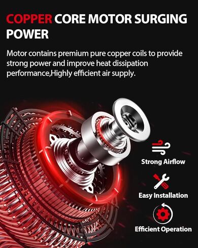 cciyu HVAC Heater Blower Motor with Wheel Fan Cage 615-00514 Air Conditioning AC Blower Motor fit for 1987-1996 for Ford for Bronco /1988-1997 for Ford F Super Duty /1987-1996 for Ford for F-150 in Saudi Arabia