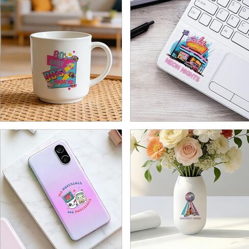UV DTF Cup Wrap - 16 Sheets Funny Magic UV DTF Cup Wraps for 16 oz Glass Water Bottle, Fun Mouse Waterproof Cold Transfer Stickers for DIY Tumbler Coffee Mug Craft Decoration Gift for Women in Saudi Arabia