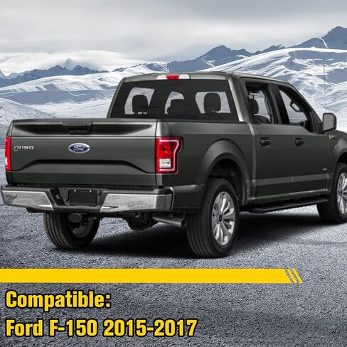 مجموعة مصابيح الذيل الجانبية للسائق الأيسر متوافقة مع Ford F-150 2015 2016 2017، مصابيح فرامل الضوء الخلفي لـ F150، ضوء خلفي من المصنع OEM مع مصابيح الهالوجين، يناسب شاحنة النقل in Kuwait