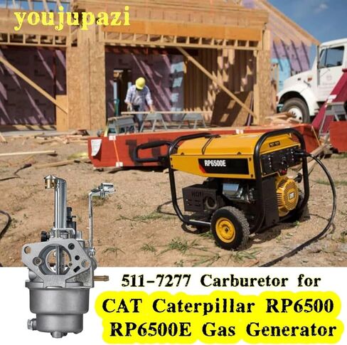 511-7277 carburetor with Air Filter Oil pipe spark plug gasket kit For CAT Caterpillar RP6500 RP6500E Gas Generator Replaces# 511-7277 in Saudi Arabia