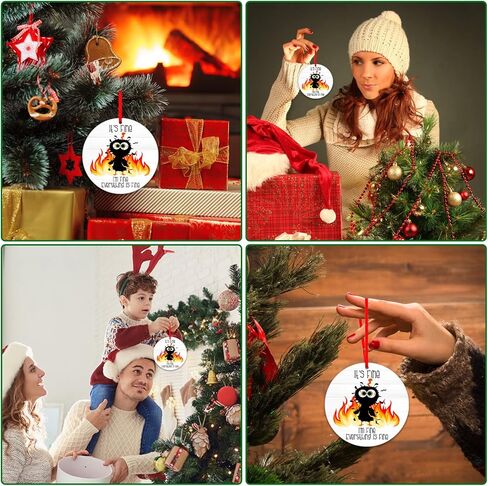 WhatSign Christmas in Heaven with Chair Memorial Christmas Ornaments for Loss of Loved one in Memory Christmas Ornament Christmas in Heaven Ornament Sympathy Remembrance Christmas Tree Ornaments Gifts in Kuwait