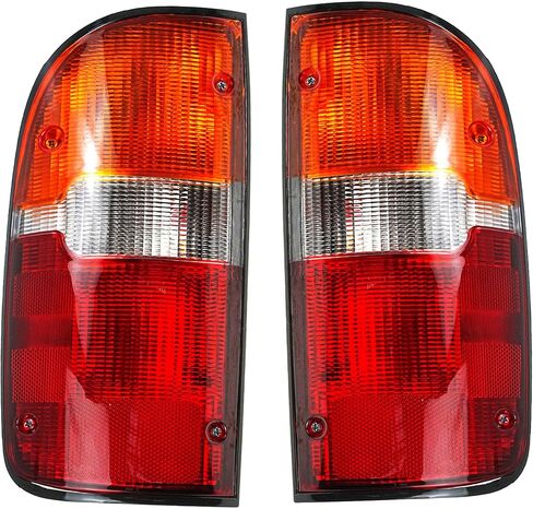 Pair Right+Left Side Rear Tail Brake Light Lamp Tail Light Replacement For Toyota Tacoma 1995 1996 1997 1998 1999 2000| 8156004030&8155004030| TO2800116&TO2801116 (Yellow&Red Len Version) in Saudi Arabia