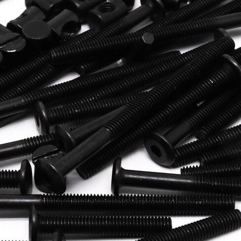 Crib Screws Replacement Set, Delta Crib Screws Hex Socket Cap Bolts Barrel Nut Baby Bed Hardware Replacement Kit Furniture Bolts (25-Set M6) in Kuwait