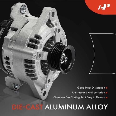 A-Premium Alternator Compatible with Kia Sportage 2017-2022 & Hyundai Tucson 2018-2021, 2.0L 2.4L, 12V 140A 6-Groove Pulley Clockwise, Replace# MPA14076, 37300-2G051 in Saudi Arabia