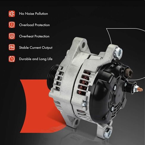 A-Premium Alternator Compatible with Kia Sportage 2017-2022 & Hyundai Tucson 2018-2021, 2.0L 2.4L, 12V 140A 6-Groove Pulley Clockwise, Replace# MPA14076, 37300-2G051 in Saudi Arabia