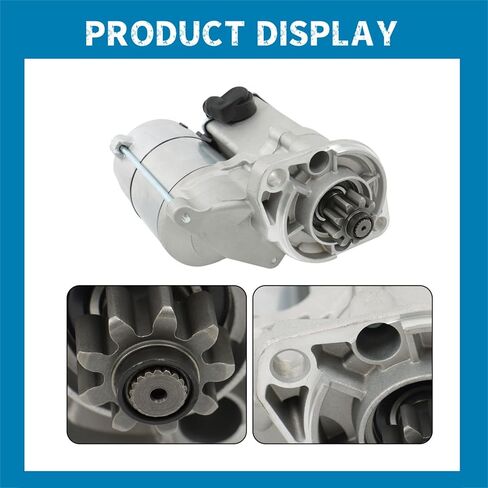 Silscvtt Starter Replacement for Kubota Diesel Compact Tractors L2250 L2500 L2550 L2650 L2800 L2900 L2950 L3010 L3130 L3240 L3300 L3400 L3410 L3430 L35 KJS130 in Saudi Arabia