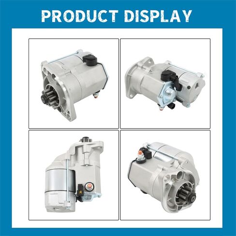 Silscvtt Starter Replacement for Kubota Diesel Compact Tractors L2250 L2500 L2550 L2650 L2800 L2900 L2950 L3010 L3130 L3240 L3300 L3400 L3410 L3430 L35 KJS130 in Saudi Arabia