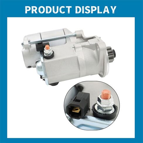 Silscvtt Starter Replacement for Kubota Diesel Compact Tractors L2250 L2500 L2550 L2650 L2800 L2900 L2950 L3010 L3130 L3240 L3300 L3400 L3410 L3430 L35 KJS130 in Saudi Arabia