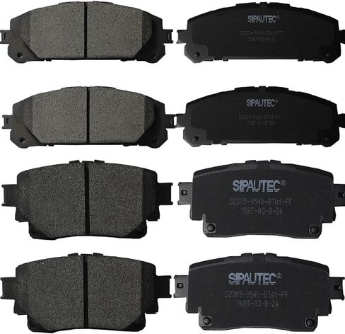 SIPAUTEC-Ceramic Disc Brake Pads 4-Wheel Set Replacement For 2023 2022 2021 2020 Toyota Highlander (Front+Rear) in Kuwait