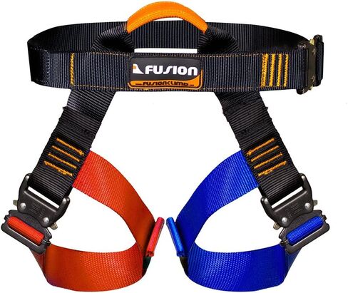 Rock Climbing Harness - Fusion Climb® - (5,000 LBS Rated) Professional Half Body Harness for Mountaineering, Tree Climbing, Ziplining, Rock Climbing, Rappelling - Heavy Duty Half Body Harness in Saudi Arabia