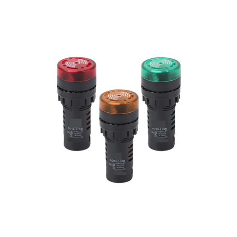 AD16-22SM/R Flash Buzzer 12V 24V 220V Intermittent φ22MM Indicator Light(AD16 22SM Yellow 24V) in Saudi Arabia