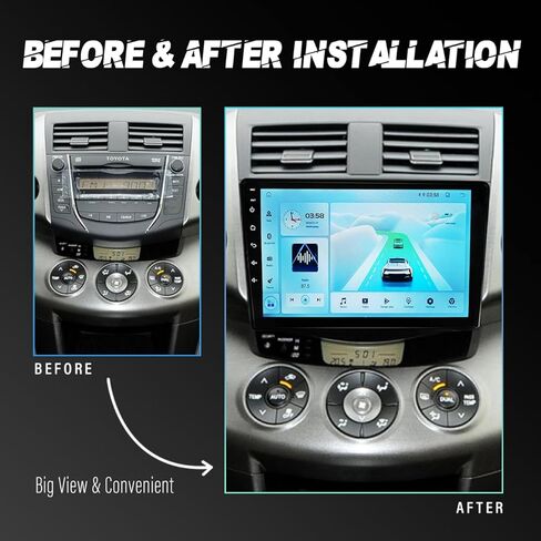 Car Stereo Radio Android for Toyota Camry 2006 2007 2008 2009 2010 2011,9inch IPS HD Touch Screen, Backup Camera Wireless CarPlay Andriod Auto Bluetooth WiFi GPS Navigation Radio 4-Core (2GB+32GB) in Saudi Arabia