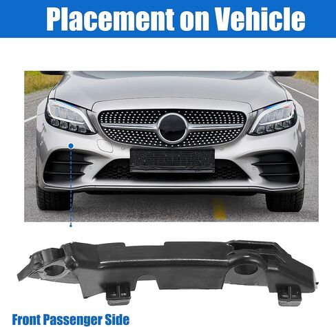 uxcell Front Left Upper Bumper Cover Inner Support Bracket for Mercedes-Benz C43 AMG 2017-2020 for Mercedes-Benz C300 2015-2020 in Saudi Arabia