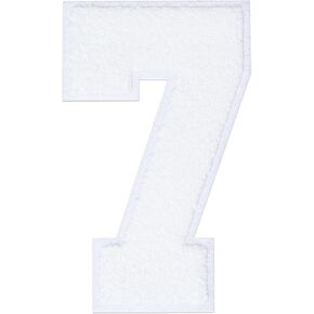 8 "رقع رقم الشنيل حديد كبير على الرقع البيضاء رقم الملابس زين الرقع (3) in Kuwait