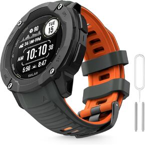 Compatible with Garmin Instinct 2X Band,Adjustable Soft Silicone Replacement Sport Watch Wristband Strap for Garmin Instinct 2X/Solar/Tactical in Kuwait