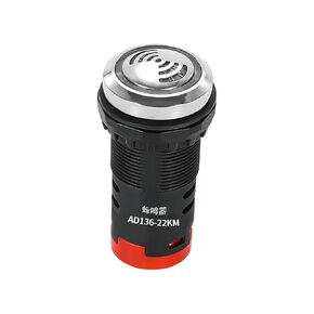 Metal Buzzer Alarm 16/19/22MM Intermittent Flash LED Flash Intermittent Sound and Light 12/24/220V(22mm) in Kuwait