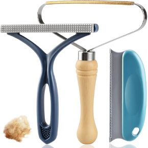 Pet Hair Remover for Couch - 2 Pack Dog Cat Hair Remover for Furniture Portable Pet Hair Fur Removal Tools Carpet Rakes Scraper for Furniture Car Mat Pet Tower Rugs in Saudi Arabia