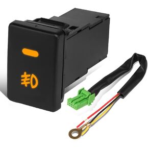 Auto Dynasty Front Dash Mount Fog Light Lamp Switch with Wiring Harness Compatible with Lexus GS is RX NX CT ES LX Series/Toyota 2006-2017, Matte Black in Saudi Arabia