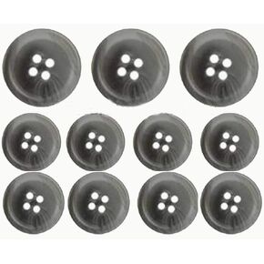 مجموعة أزرار بدلة رجالية فاخرة باللون الرمادي، مخلوط بالقرن، مصنوعة بخبرة في اليابان in Kuwait