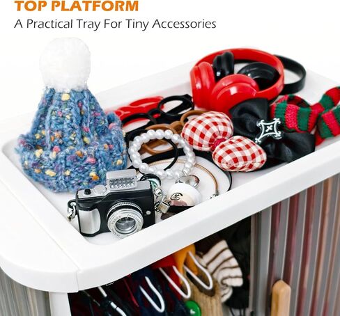 Stackable Doll Closet Wardrobe for Labubu Dolls, Foldable Storage Organizer with Sliding Doors for 17cm 15cm Dolls Includes 10 Metal Hangers & Wooden Rod in Saudi Arabia