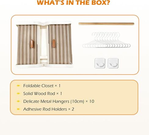 Stackable Doll Closet Wardrobe for Labubu Dolls, Foldable Storage Organizer with Sliding Doors for 17cm 15cm Dolls Includes 10 Metal Hangers & Wooden Rod in Saudi Arabia