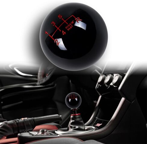 W-POWER JDM 58mm Racing Round Ball Shift Knob Gear Shifter Knobs 5 6 Speed Universal Shifter for Most Manual/Automatic Car with 3 Adapters (MoonEyes) in Saudi Arabia