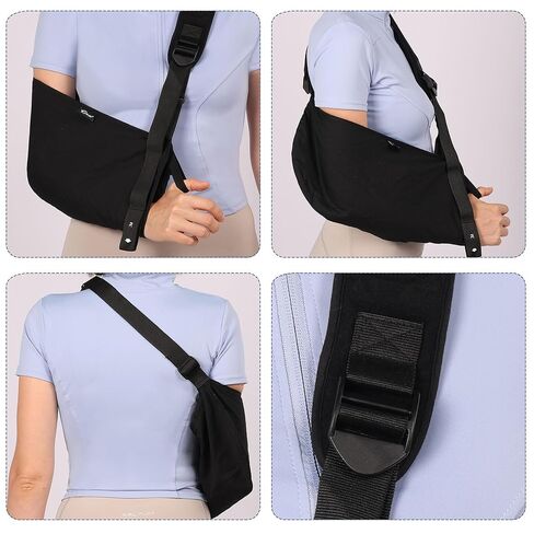 Arm Sling, Shoulder Sling for Left and Right Arm, Shoulder Sling for Torn Rotator Cuff & Wrist Injury, Rotator Cuff & Shoulder Immobilizer with Adjustable Padded, Men and Women, for Broken, in Saudi Arabia